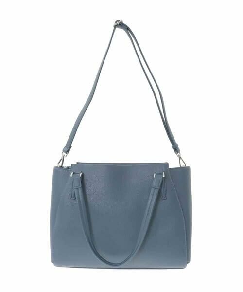 MK MICHEL KLEIN BAG / エムケーミッシェルクランバッグ トートバッグ | [2WAY/A4収納可]合成皮革ポイントデザイントートバッグ | 詳細5