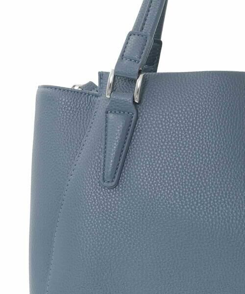 MK MICHEL KLEIN BAG / エムケーミッシェルクランバッグ トートバッグ | [2WAY/A4収納可]合成皮革ポイントデザイントートバッグ | 詳細6