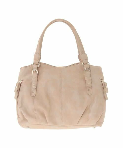 MK MICHEL KLEIN BAG / エムケーミッシェルクランバッグ トートバッグ | [2WAY]シャイニーカラーベルトデザインラウンドトートバッグ | 詳細1