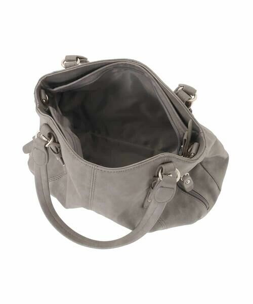 MK MICHEL KLEIN BAG / エムケーミッシェルクランバッグ トートバッグ | [2WAY]シャイニーカラーベルトデザインラウンドトートバッグ | 詳細11