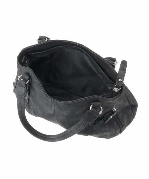 MK MICHEL KLEIN BAG / エムケーミッシェルクランバッグ トートバッグ | [2WAY]シャイニーカラーベルトデザインラウンドトートバッグ | 詳細14