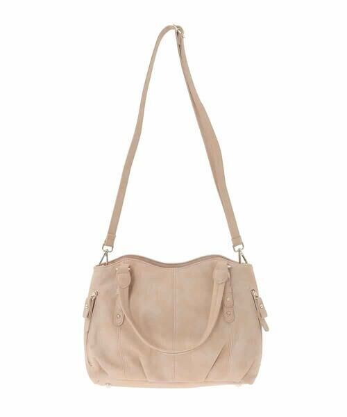 MK MICHEL KLEIN BAG / エムケーミッシェルクランバッグ トートバッグ | [2WAY]シャイニーカラーベルトデザインラウンドトートバッグ | 詳細4