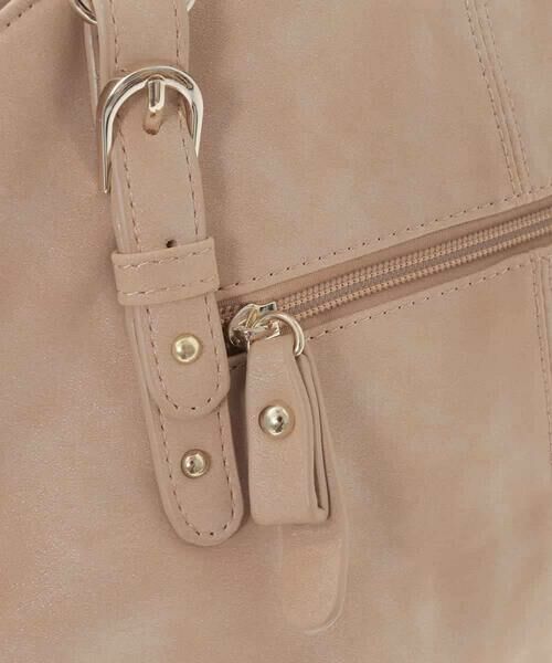 MK MICHEL KLEIN BAG / エムケーミッシェルクランバッグ トートバッグ | [2WAY]シャイニーカラーベルトデザインラウンドトートバッグ | 詳細6