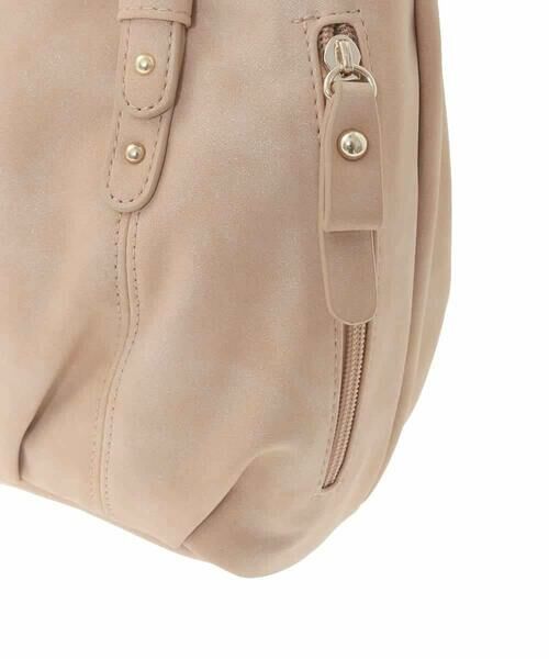 MK MICHEL KLEIN BAG / エムケーミッシェルクランバッグ トートバッグ | [2WAY]シャイニーカラーベルトデザインラウンドトートバッグ | 詳細7