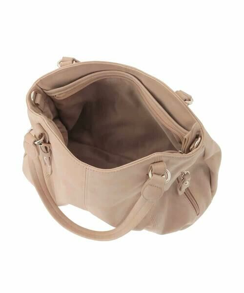 MK MICHEL KLEIN BAG / エムケーミッシェルクランバッグ トートバッグ | [2WAY]シャイニーカラーベルトデザインラウンドトートバッグ | 詳細9