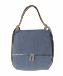 MK MICHEL KLEIN BAG / エムケーミッシェルクランバッグ トートバッグ | [2WAY/A4収納可]デニム風デザイン変形トートバッグ