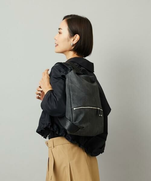 MK MICHEL KLEIN BAG / エムケーミッシェルクランバッグ トートバッグ | [2WAY/A4収納可]デニム風デザイン変形トートバッグ | 詳細15