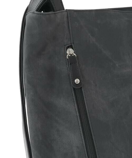 MK MICHEL KLEIN BAG / エムケーミッシェルクランバッグ トートバッグ | [2WAY/A4収納可]デニム風デザイン変形トートバッグ | 詳細6