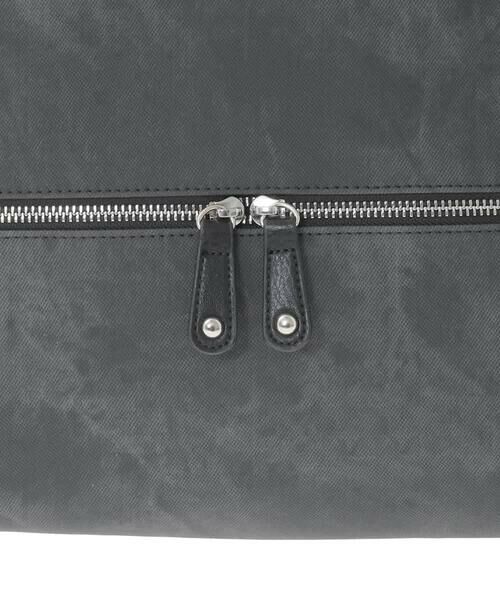 MK MICHEL KLEIN BAG / エムケーミッシェルクランバッグ トートバッグ | [2WAY/A4収納可]デニム風デザイン変形トートバッグ | 詳細7