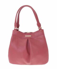 MK MICHEL KLEIN BAG / エムケーミッシェルクランバッグ トートバッグ | [2WAY]合成皮革タックデザインバッグ