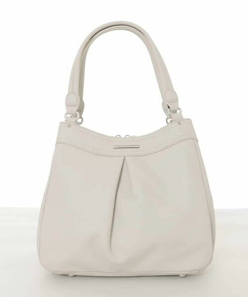 MK MICHEL KLEIN BAG / エムケーミッシェルクランバッグ トートバッグ | [2WAY]合成皮革タックデザインバッグ | 詳細1