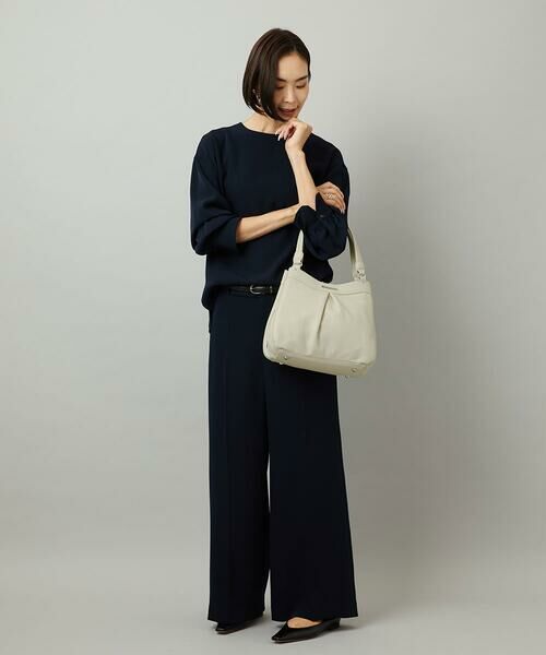 MK MICHEL KLEIN BAG / エムケーミッシェルクランバッグ トートバッグ | [2WAY]合成皮革タックデザインバッグ | 詳細15