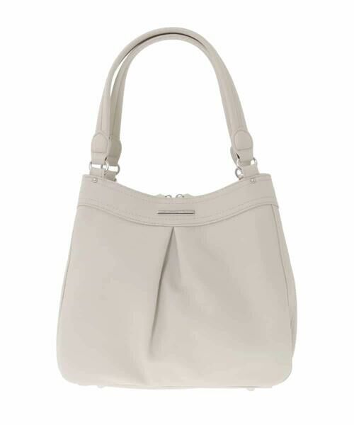 MK MICHEL KLEIN BAG / エムケーミッシェルクランバッグ トートバッグ | [2WAY]合成皮革タックデザインバッグ | 詳細2