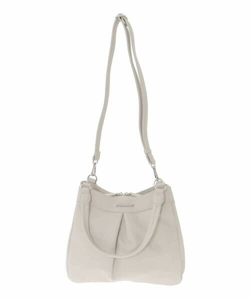 MK MICHEL KLEIN BAG / エムケーミッシェルクランバッグ トートバッグ | [2WAY]合成皮革タックデザインバッグ | 詳細5