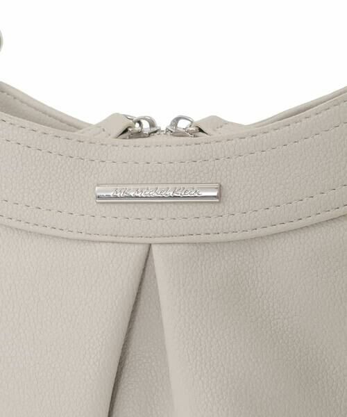 MK MICHEL KLEIN BAG / エムケーミッシェルクランバッグ トートバッグ | [2WAY]合成皮革タックデザインバッグ | 詳細6