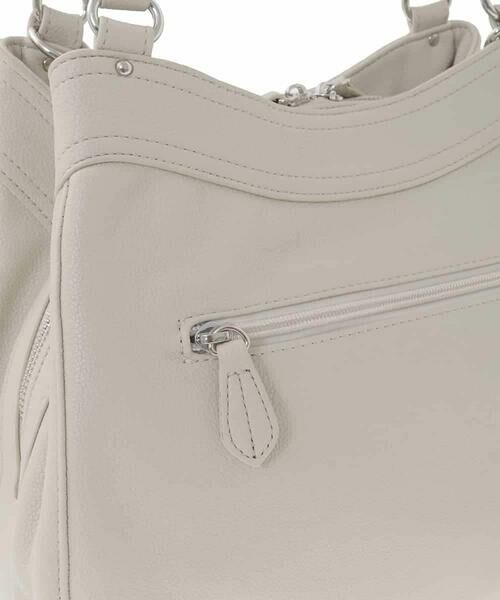 MK MICHEL KLEIN BAG / エムケーミッシェルクランバッグ トートバッグ | [2WAY]合成皮革タックデザインバッグ | 詳細7