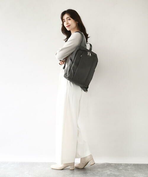 MK MICHEL KLEIN BAG / エムケーミッシェルクランバッグ リュック・バックパック | [撥水/A4収納可]フロントタックコンパクトリュック | 詳細14