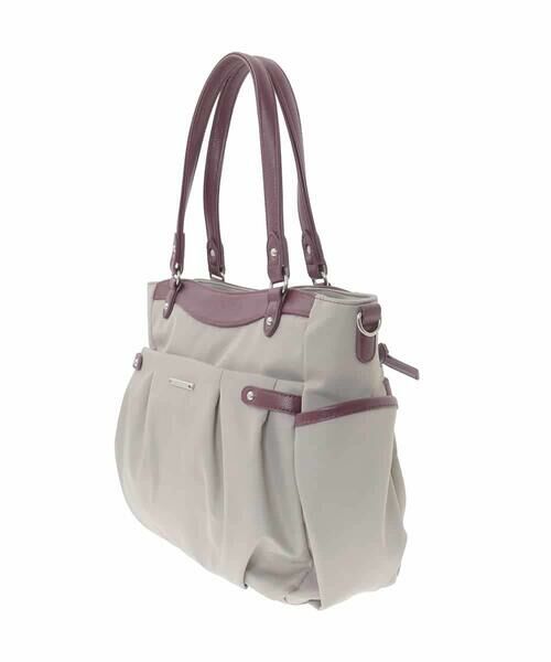 MK MICHEL KLEIN BAG / エムケーミッシェルクランバッグ トートバッグ | [撥水/2WAY/A4収納可]サイドポケットパイピングバッグ | 詳細3