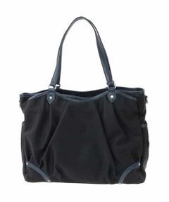 MK MICHEL KLEIN BAG / エムケーミッシェルクランバッグ トートバッグ | [撥水/2WAY]パイピングタックデザイントートバッグ