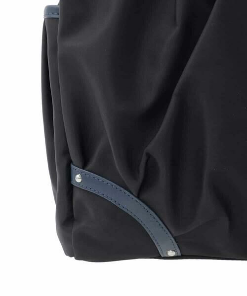 MK MICHEL KLEIN BAG / エムケーミッシェルクランバッグ トートバッグ | [撥水/2WAY]パイピングタックデザイントートバッグ | 詳細12