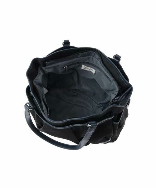 MK MICHEL KLEIN BAG / エムケーミッシェルクランバッグ トートバッグ | [撥水/2WAY]パイピングタックデザイントートバッグ | 詳細13