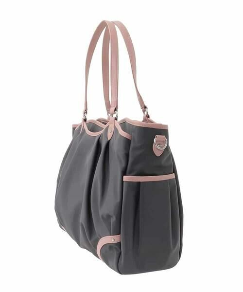 MK MICHEL KLEIN BAG / エムケーミッシェルクランバッグ トートバッグ | [撥水/2WAY]パイピングタックデザイントートバッグ | 詳細3