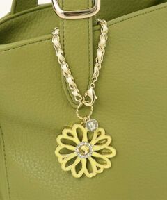MK MICHEL KLEIN BAG / エムケーミッシェルクランバッグ チャーム | BIGフラワーチェーンリボンチャーム