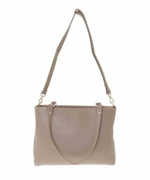 MK MICHEL KLEIN BAG / エムケーミッシェルクランバッグ トートバッグ | [2WAY/A4収納可]メタルポイント牛革トートバッグ | 詳細5