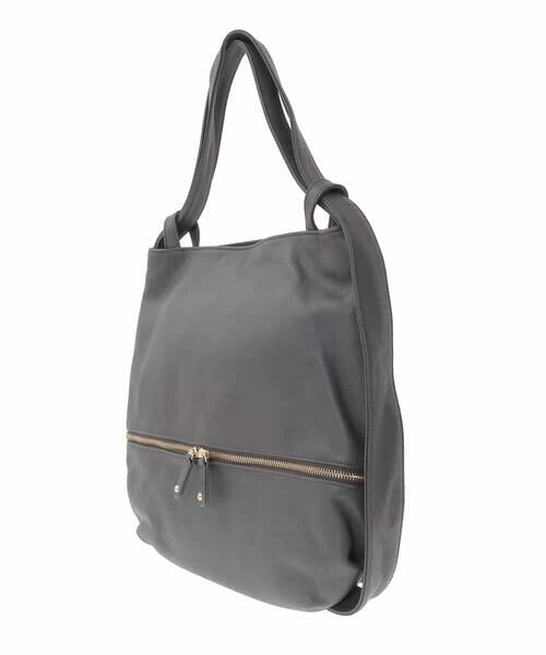 MK MICHEL KLEIN BAG / エムケーミッシェルクランバッグ トートバッグ | [2WAY/A4収納可]カウレザー変形トートバッグ | 詳細3