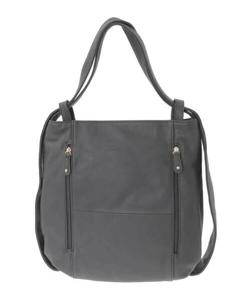 MK MICHEL KLEIN BAG / エムケーミッシェルクランバッグ トートバッグ | [2WAY/A4収納可]カウレザー変形トートバッグ | 詳細4