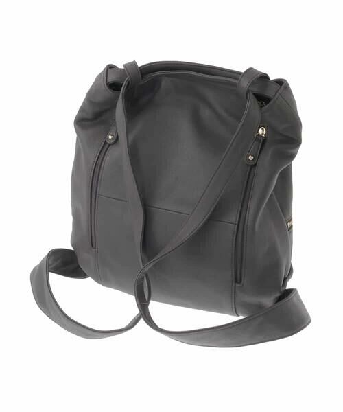 MK MICHEL KLEIN BAG / エムケーミッシェルクランバッグ トートバッグ | [2WAY/A4収納可]カウレザー変形トートバッグ | 詳細5