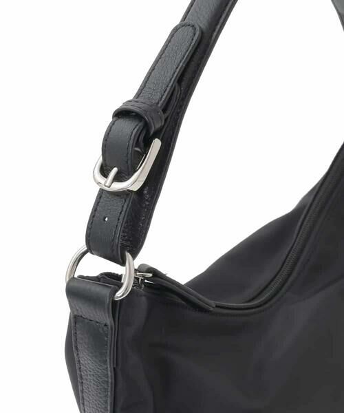 MK MICHEL KLEIN BAG / エムケーミッシェルクランバッグ ショルダーバッグ | [2WAY/撥水]ナイロンレザーワンハンドルバッグ | 詳細12