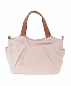 MK MICHEL KLEIN BAG / エムケーミッシェルクランバッグ トートバッグ | [2WAY]タックアクセントナイロントートバッグ