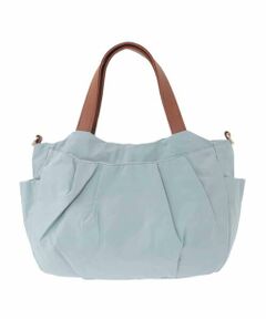 MK MICHEL KLEIN BAG / エムケーミッシェルクランバッグ トートバッグ | [2WAY]タックアクセントナイロントートバッグ