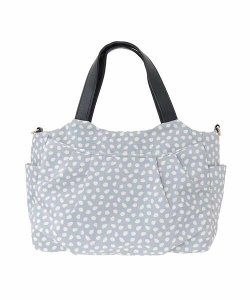 MK MICHEL KLEIN BAG / エムケーミッシェルクランバッグ トートバッグ | [2WAY]タックアクセントナイロントートバッグ | 詳細1