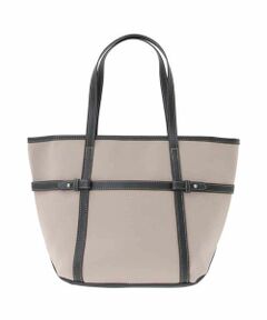 MK MICHEL KLEIN BAG / エムケーミッシェルクランバッグ トートバッグ | ベルトアクセント舟型トートバッグ