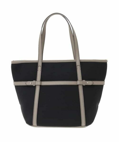 MK MICHEL KLEIN BAG / エムケーミッシェルクランバッグ トートバッグ | ベルトアクセント舟型トートバッグ | 詳細1