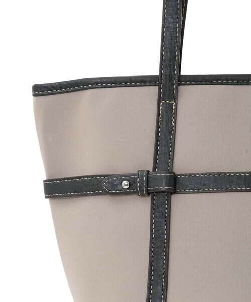 MK MICHEL KLEIN BAG / エムケーミッシェルクランバッグ トートバッグ | ベルトアクセント舟型トートバッグ | 詳細10