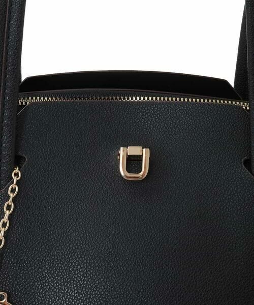 MK MICHEL KLEIN BAG / エムケーミッシェルクランバッグ トートバッグ | [A4収納可]チャーム付きデザイントートバッグ | 詳細5