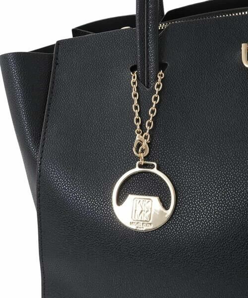 MK MICHEL KLEIN BAG / エムケーミッシェルクランバッグ トートバッグ | [A4収納可]チャーム付きデザイントートバッグ | 詳細7