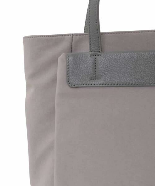 MK MICHEL KLEIN BAG / エムケーミッシェルクランバッグ トートバッグ | [A4収納可]異素材ジョイントスクエアトートバッグ | 詳細12