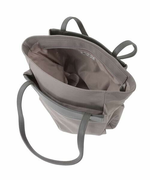 MK MICHEL KLEIN BAG / エムケーミッシェルクランバッグ トートバッグ | [A4収納可]異素材ジョイントスクエアトートバッグ | 詳細13