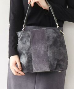 MK MICHEL KLEIN BAG / エムケーミッシェルクランバッグ ショルダーバッグ | 異素材ドッキングワンハンドルバッグ