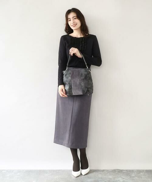 MK MICHEL KLEIN BAG / エムケーミッシェルクランバッグ ショルダーバッグ | 異素材ドッキングワンハンドルバッグ | 詳細14