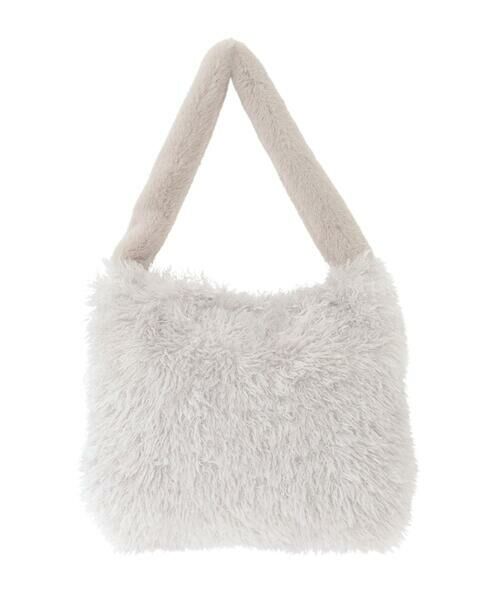 MK MICHEL KLEIN BAG / エムケーミッシェルクランバッグ トートバッグ | [2WAY]ファーショルダースクエアデザインバッグ | 詳細10