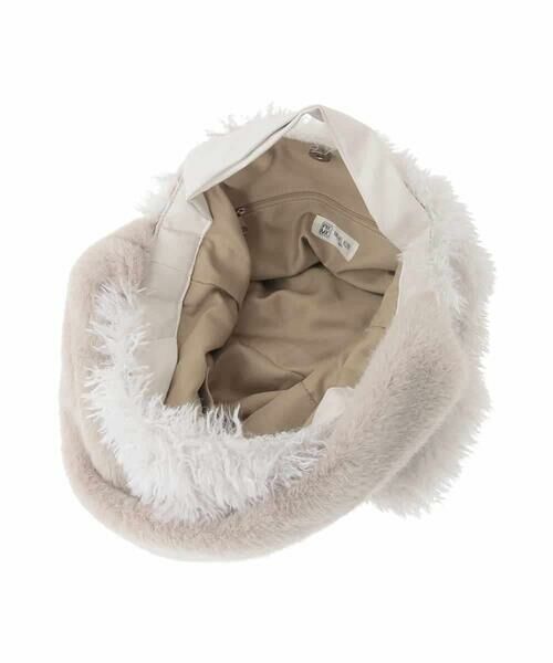 MK MICHEL KLEIN BAG / エムケーミッシェルクランバッグ トートバッグ | [2WAY]ファーショルダースクエアデザインバッグ | 詳細12