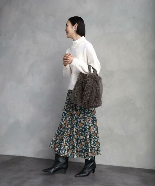 MK MICHEL KLEIN BAG / エムケーミッシェルクランバッグ トートバッグ | [2WAY]ファーショルダースクエアデザインバッグ | 詳細17