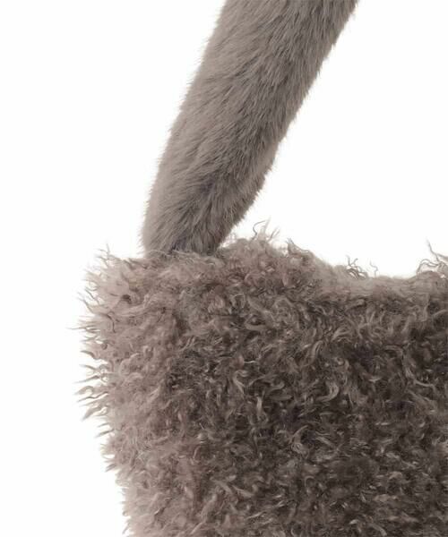 MK MICHEL KLEIN BAG / エムケーミッシェルクランバッグ トートバッグ | [2WAY]ファーショルダースクエアデザインバッグ | 詳細6