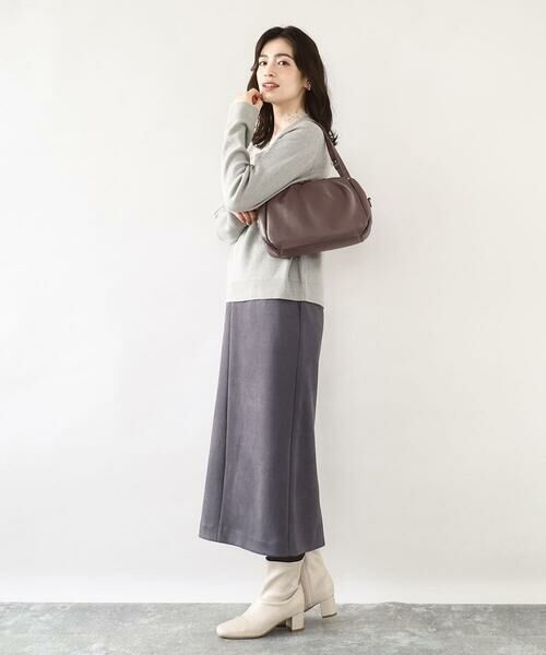 MK MICHEL KLEIN BAG / エムケーミッシェルクランバッグ トートバッグ | [2WAY]カウレザーベルトハンドルトートバッグ | 詳細14