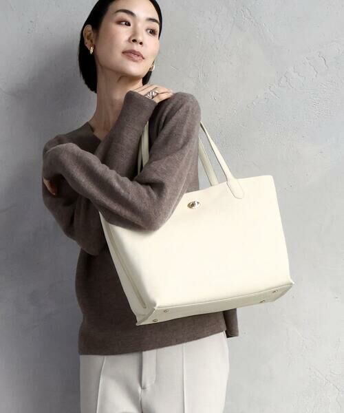 MK MICHEL KLEIN BAG / エムケーミッシェルクランバッグ トートバッグ | [A4収納可]牛革スクエアトートバッグ | 詳細15